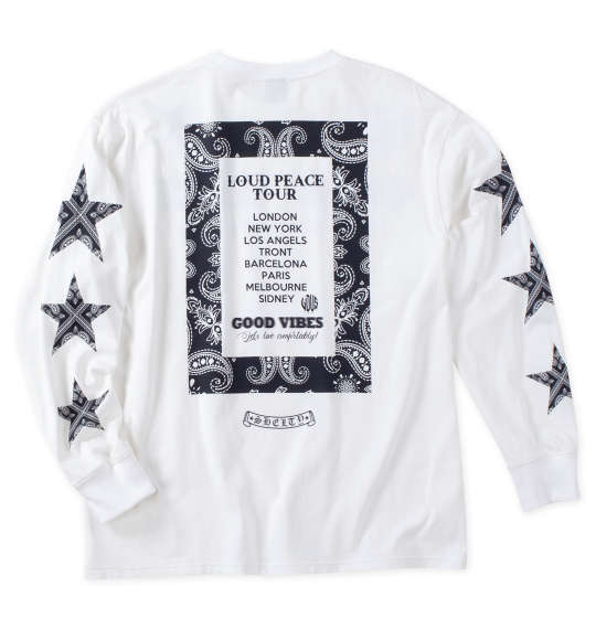 大きいサイズ ＳＨＥＬＴＹ 天竺プリント長袖Tシャツ ３Ｌ ４Ｌ ５Ｌ ６Ｌ ラッピング可 送料無料 即日発送-1