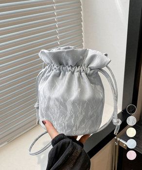 ミニショルダーバッグ 斜め掛け巾着バッグ 送料無料 即日発送-0