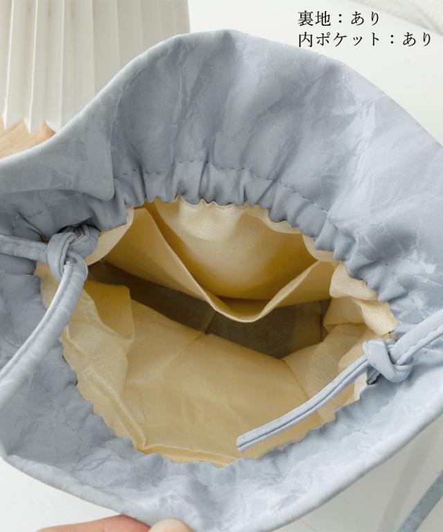 ミニショルダーバッグ 斜め掛け巾着バッグ 送料無料 即日発送-9