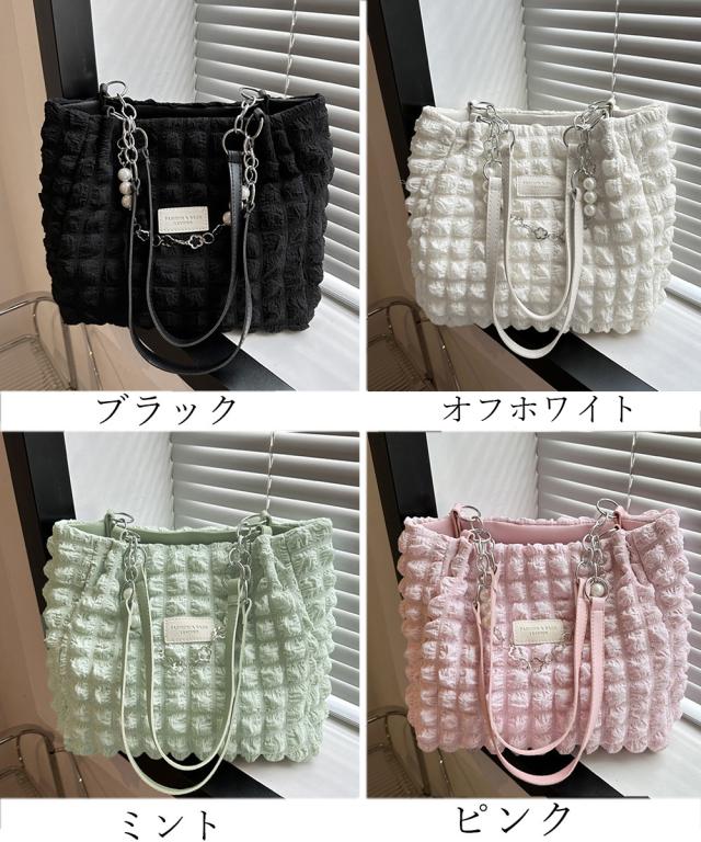 ポップコーントートバッグワッフル風バッグ 送料無料 即日発送-1