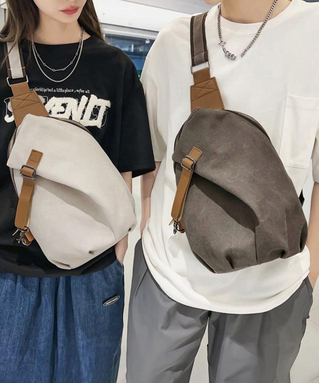 ボディバッグ 男女兼用 大容量斜めがけ鞄 送料無料 即日発送-5