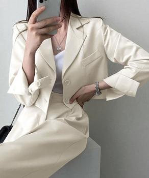 テーラードジャケット パンツスーツセット 送料無料 即日発送-3