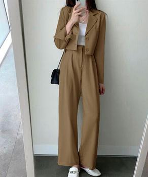 テーラードジャケット パンツスーツセット 送料無料 即日発送-4