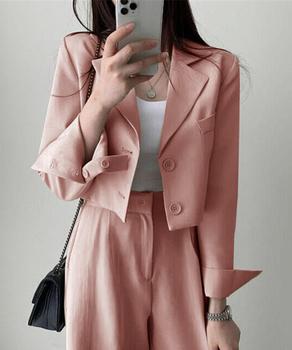 テーラードジャケット パンツスーツセット 送料無料 即日発送-6