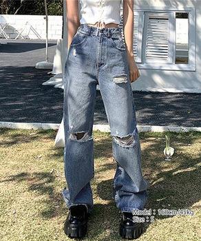 ダメージデニムパンツ レディースおしゃれ SK21468262-4125 送料無料 即日発送-6