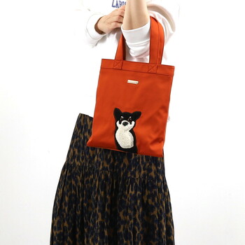 犬モチーフ　刺繍　トートバッグ　ＣＯＯＣＯ　クーコ　 送料無料 即日発送-15
