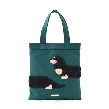 犬モチーフ　刺繍　トートバッグ　ＣＯＯＣＯ　クーコ　 送料無料 即日発送-1