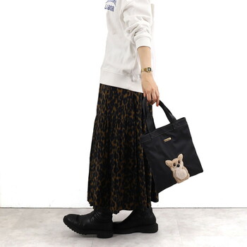 犬モチーフ　刺繍　トートバッグ　ＣＯＯＣＯ　クーコ　 送料無料 即日発送-22