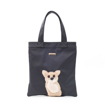 犬モチーフ　刺繍　トートバッグ　ＣＯＯＣＯ　クーコ　 送料無料 即日発送-3