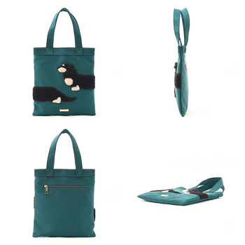 犬モチーフ　刺繍　トートバッグ　ＣＯＯＣＯ　クーコ　 送料無料 即日発送-7