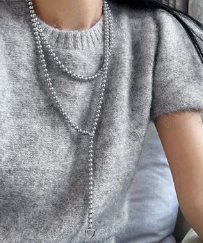 フェイクパールネックレスロングネックレス 送料無料 即日発送-2