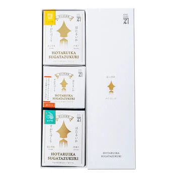 カネツル砂子商店 ほたるいかすがたづくり３本セット のし対応可 送料無料-4