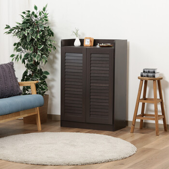 ルーバーシューズボックス オープントップ 2色展開 送料無料-9