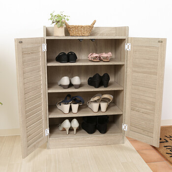 ルーバーシューズボックス オープントップ 2色展開 送料無料-14