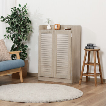 ルーバーシューズボックス オープントップ 2色展開 送料無料-17