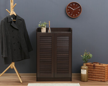 ルーバーシューズボックス オープントップ 2色展開 送料無料-3