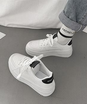 スニーカー 厚底スニーカーレディース白シューズ 送料無料 即日発送-2