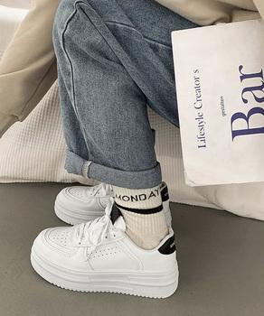 スニーカー 厚底スニーカーレディース白シューズ 送料無料 即日発送-3