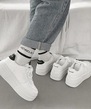 スニーカー 厚底スニーカーレディース白シューズ 送料無料 即日発送-7