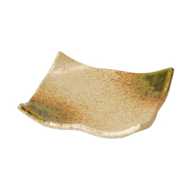 和食器 陶器 四方皿 ビードロ灰釉 伊賀織部 美濃焼 日本製 3セット 送料無料-3