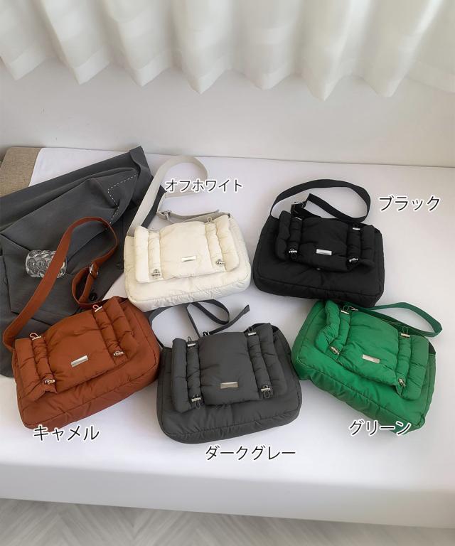 シャーリングボディーバッグパファーバッグ 送料無料 即日発送-1