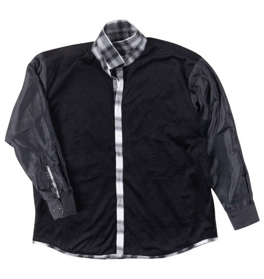 大きいサイズ Mc.S.P T Cネルチェック裏ベロア長袖シャツ 3L 4L 5L 6L 8L MC743621-75106 ラッピング可 送料無料 即日発送-3