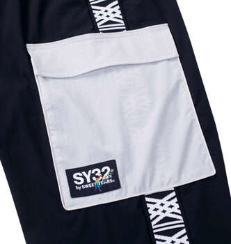 大きいサイズ SY32 by SWEET YEARS パイピングナイロンカーゴパンツ 3L 4L 5L 6L MC443311-75124 ラッピング可 送料無料 即日発送-3