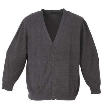 大きいサイズ COLLINS ふくれジャガードトッパー七分袖カーディガン+