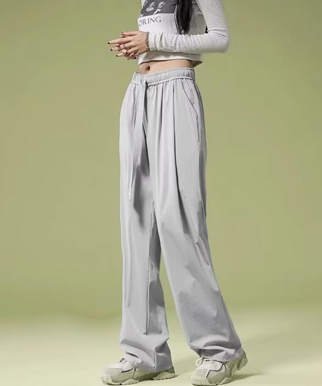 ワイドパンツ レディースハイウエスト美脚 送料無料 即日発送-7