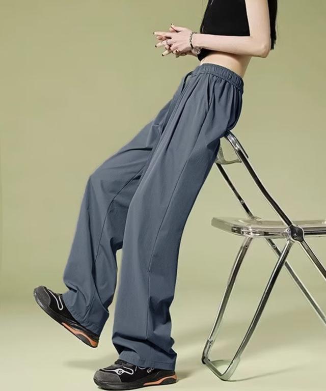 ワイドパンツ レディースハイウエスト美脚 送料無料 即日発送-8