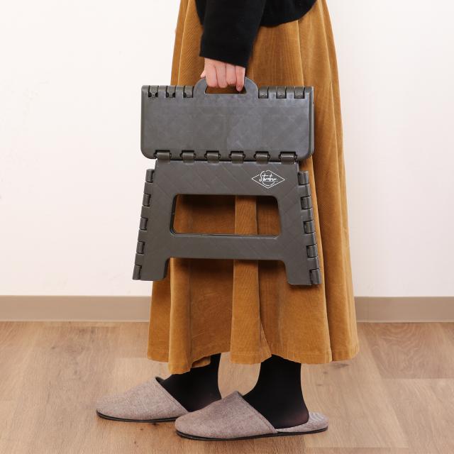 フォールディングステップスツール H22cm 1個箱 3色展開 送料無料-16