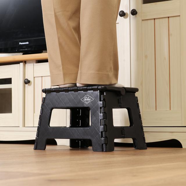 フォールディングステップスツール H22cm 1個箱 3色展開 送料無料-21