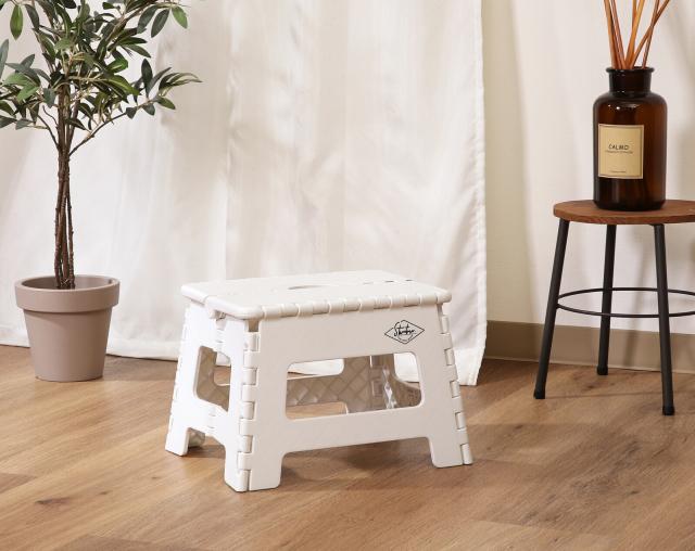 フォールディングステップスツール H22cm 1個箱 3色展開 送料無料-3