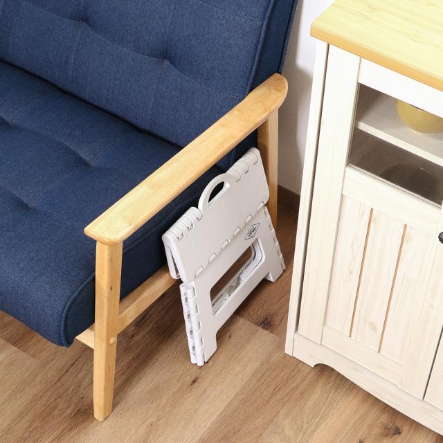 フォールディングステップスツール H22cm 1個箱 3色展開 送料無料-7