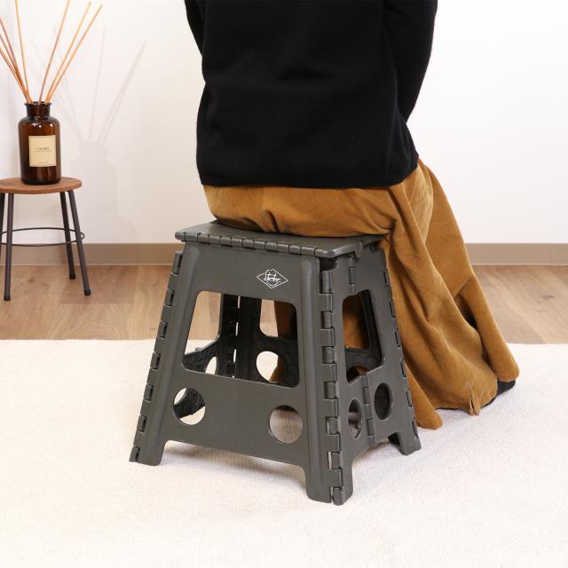 フォールディングステップスツール H39cm 1個箱 3色展開 送料無料-14