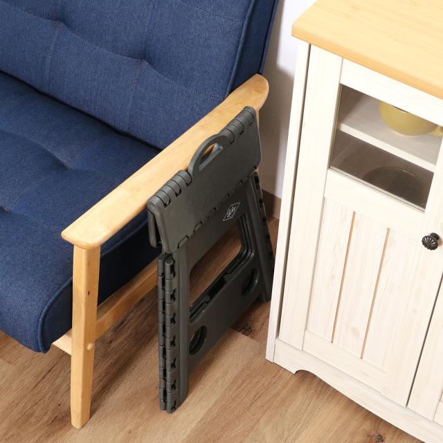 フォールディングステップスツール H39cm 1個箱 3色展開 送料無料-15