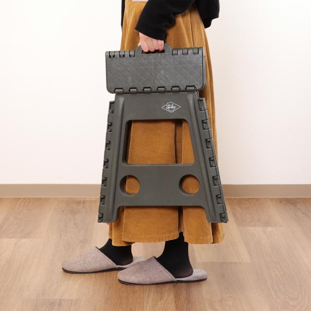 フォールディングステップスツール H39cm 1個箱 3色展開 送料無料-16