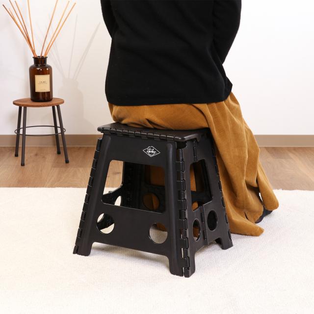 フォールディングステップスツール H39cm 1個箱 3色展開 送料無料-22
