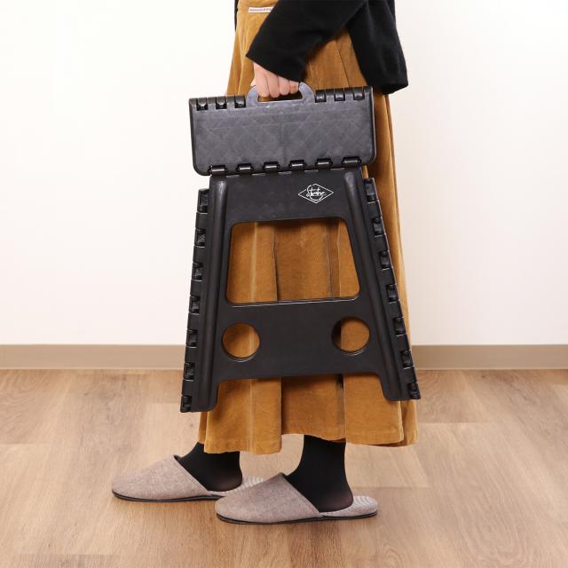 フォールディングステップスツール H39cm 1個箱 3色展開 送料無料-24