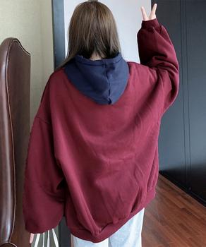 BF風パーカー ゆったり裏起毛フーディー 送料無料 即日発送-9