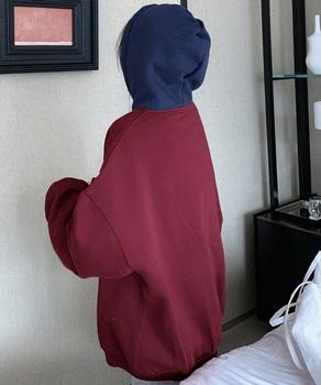 BF風パーカー ゆったり裏起毛フーディー 送料無料 即日発送-8