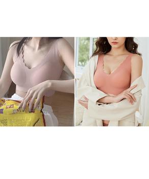 シームレスブラノンワイヤーブラジャー快適 送料無料 即日発送-9