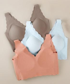 シームレスブラノンワイヤーブラジャー快適 送料無料 即日発送-2