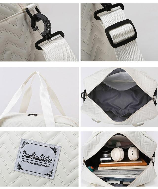 拡張ファスナーボストンバッグ ポーチ付き 送料無料 即日発送-3