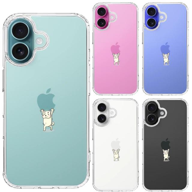 iPhone16 ケース クリア 犬 ワンコ Appleは重い？ スマホケース 側面ソフト 背面ハード ハイブリッド  送料無料-1