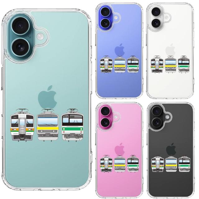 iPhone16 ケース クリア 鉄ちゃん 鉄道ファン 鉄道マニア スマホケース 側面ソフト 背面ハード ハイブリッド  送料無料-1
