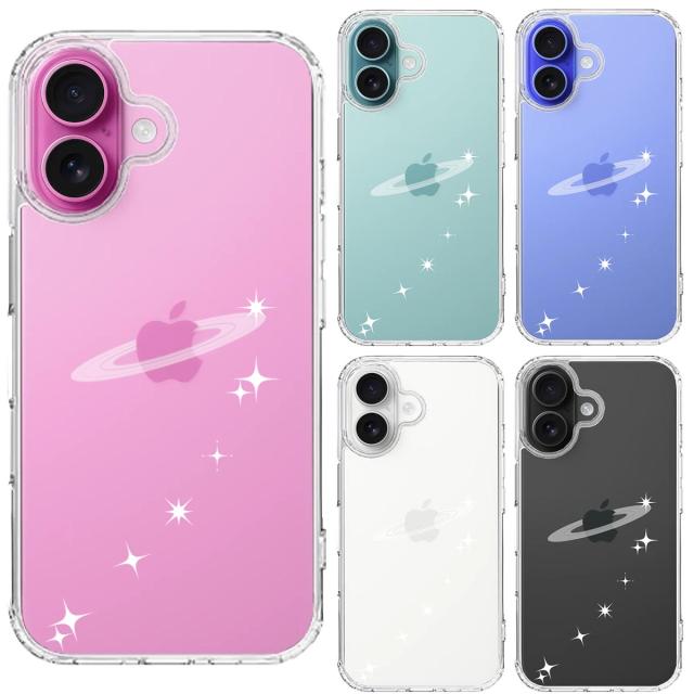 iPhone16 ケース クリア 天の川 流れ星 スマホケース 側面ソフト 背面ハード ハイブリッド  送料無料-1
