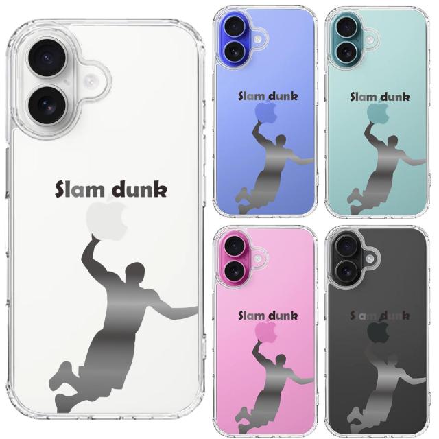 iPhone16 ケース クリア バスケットボール スラムダンク スマホケース 側面ソフト 背面ハード ハイブリッド  送料無料-1