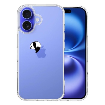 iPhone16 ケース クリア パンダ panda 跳び箱 体操 スマホケース 側面ソフト 背面ハード ハイブリッド 送料無料-0