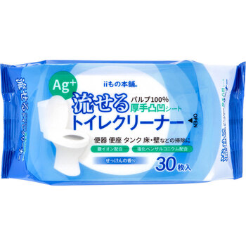 流せるトイレクリーナー せっけんの香り 30枚×6個セット 5セット 送料無料-2
